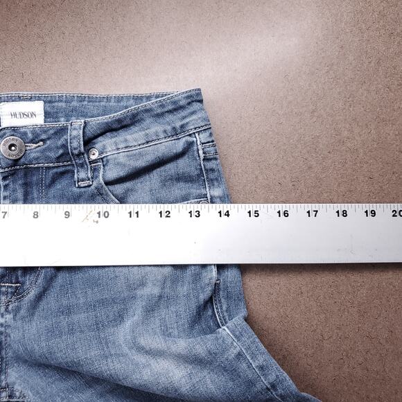 Hudson Jeans Womens 10 Medium Wash Blue Straight Leg Stretch Trendy - Picture 5 of 13